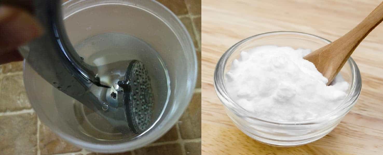Cómo limpiar un cabezal de ducha de bicarbonato de sodio 